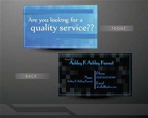 Business Card Design by CreativeMask for Accents By Ashley  | Design: #2902573