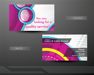 Business Card Design by CreativeMask for Accents By Ashley  | Design: #2906615