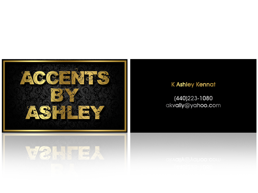 Business Card Design by Hardcore Design for Accents By Ashley  | Design #2899619