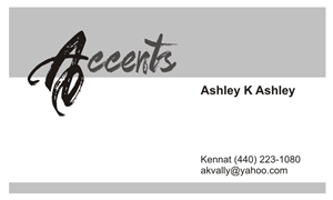 Business Card Design by yadavsushil for Accents By Ashley  | Design #2904495