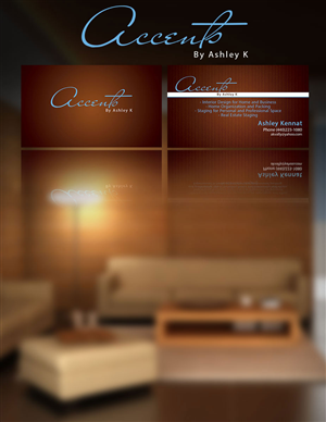 Business Card Design by jmesrine for Accents By Ashley  | Design #2910701