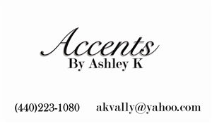 Business Card Design by Mandya91 for Accents By Ashley  | Design #2900846