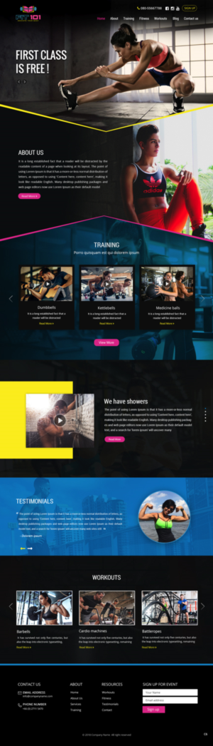 Diseño Web por pb para FIT 101 LLC | Diseño: #19568950