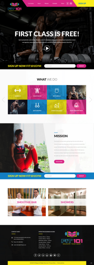 Diseño Web por pb para FIT 101 LLC | Diseño: #19568953