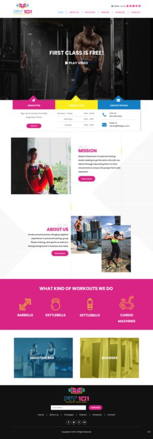 Diseño Web por pb para FIT 101 LLC | Diseño: #19568956