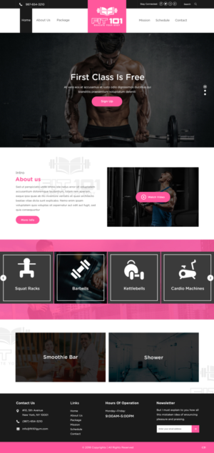 Diseño Web por pb para FIT 101 LLC | Diseño: #19568958