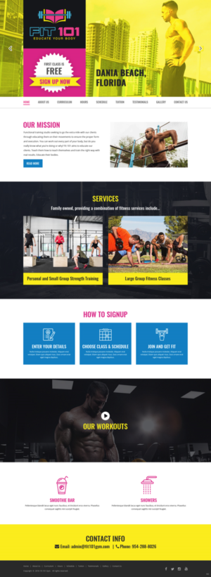 Web Design par pb pour FIT 101 LLC | Design : #19568960