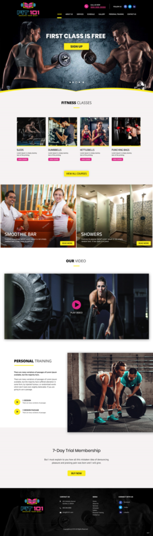 Diseño Web por pb para FIT 101 LLC | Diseño: #19568967