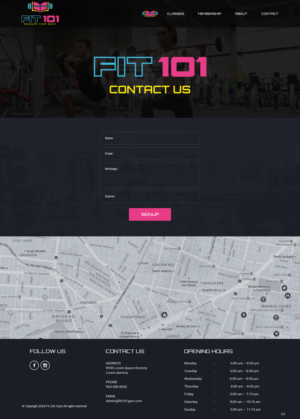 Web Design par pb pour FIT 101 LLC | Design : #19597375