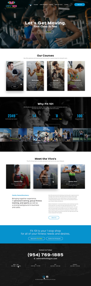 Web Design par Ved Web Services pour FIT 101 LLC | Design #19573346