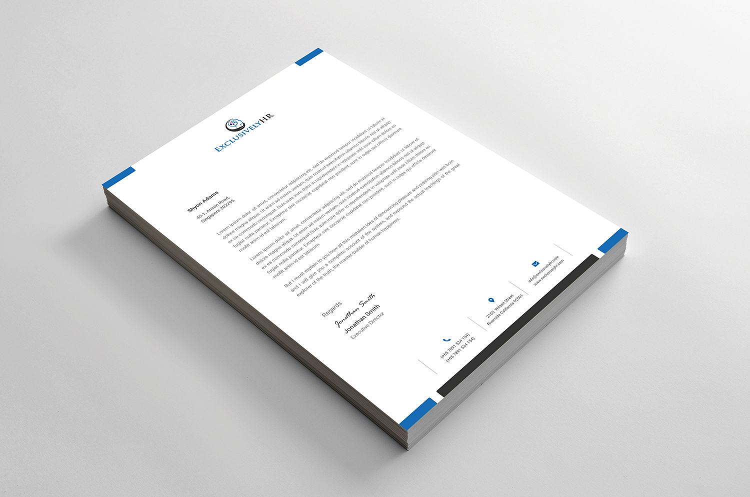 Letterhead Design by Mali Praveen for this project | Design #19570048