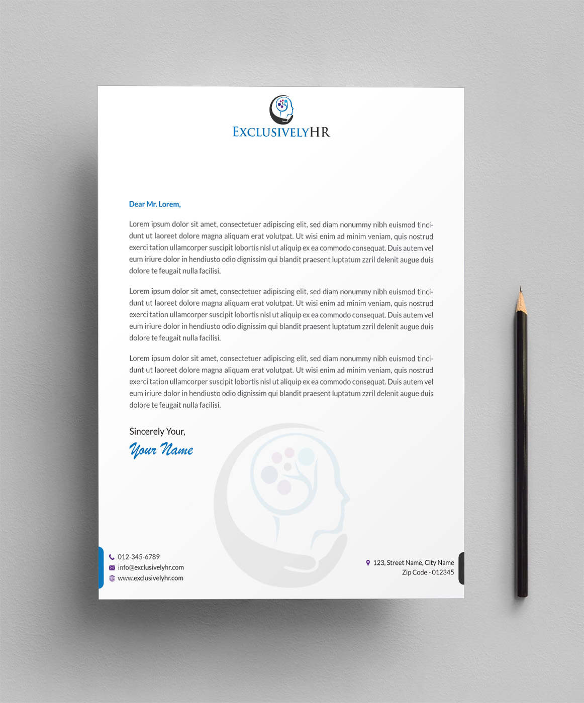 Letterhead Design by Infinitive Technology for this project | Design #19566463
