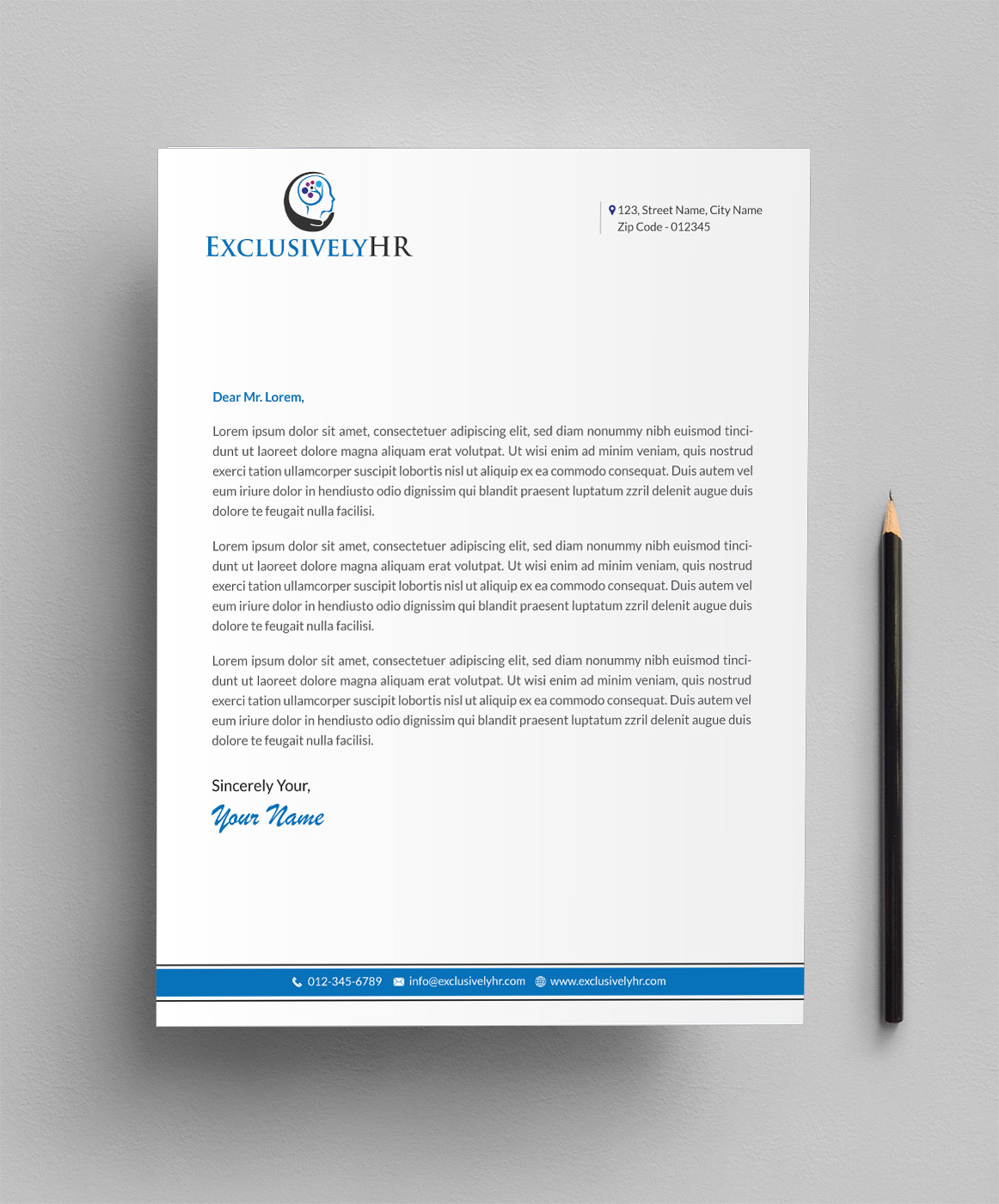 Letterhead Design by Infinitive Technology for this project | Design #19566517