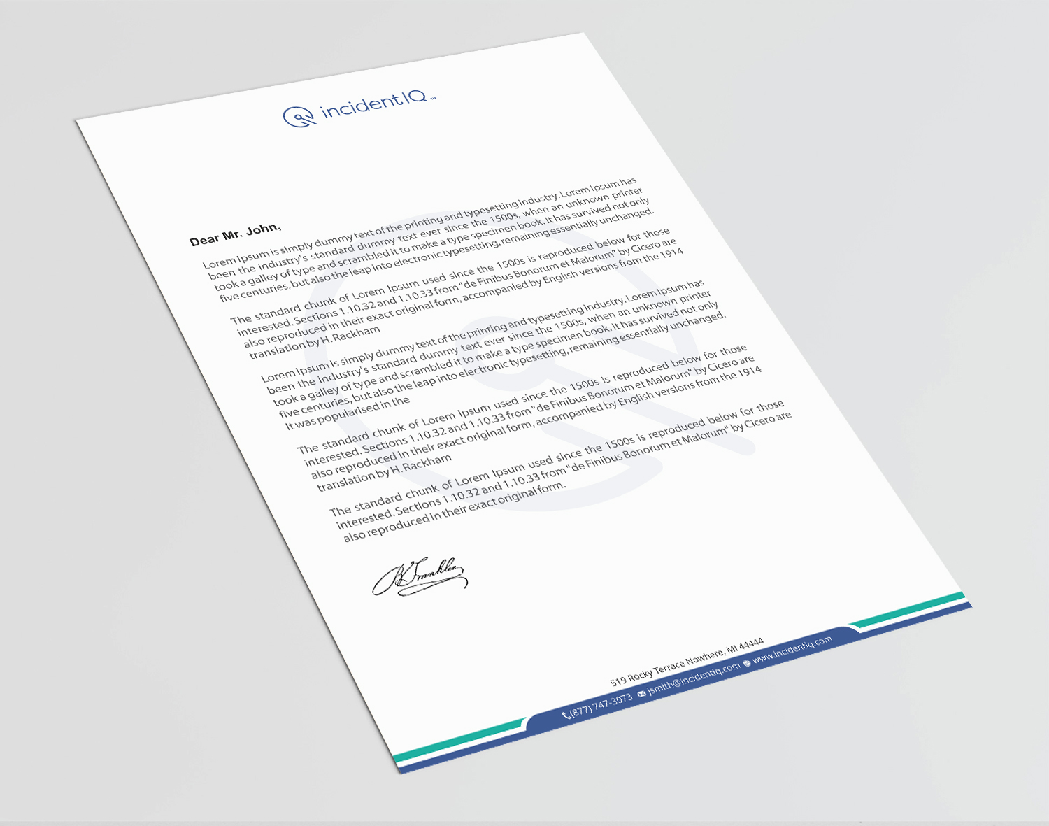 Letterhead Design by Infinitive Technology for this project | Design #19569097