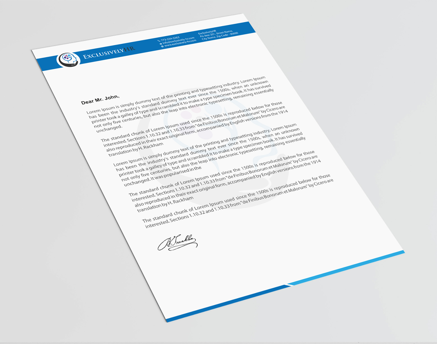 Letterhead Design by Infinitive Technology for this project | Design #19569099