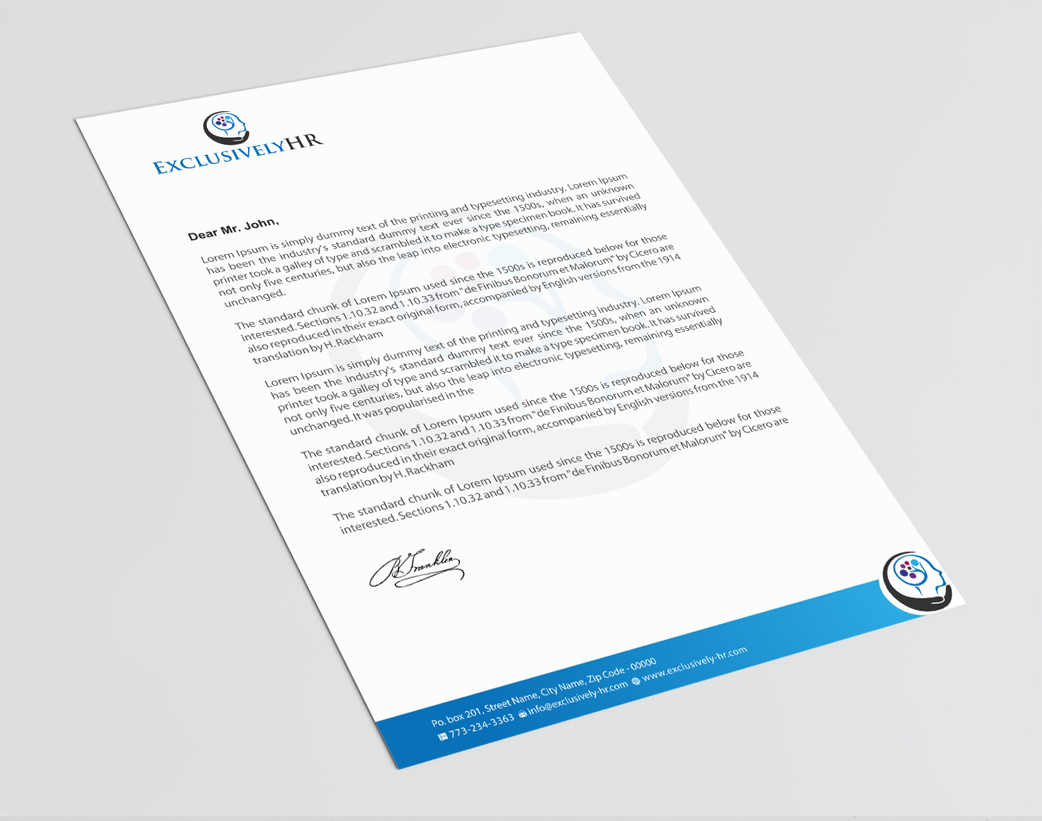 Letterhead Design by Infinitive Technology for this project | Design #19570917