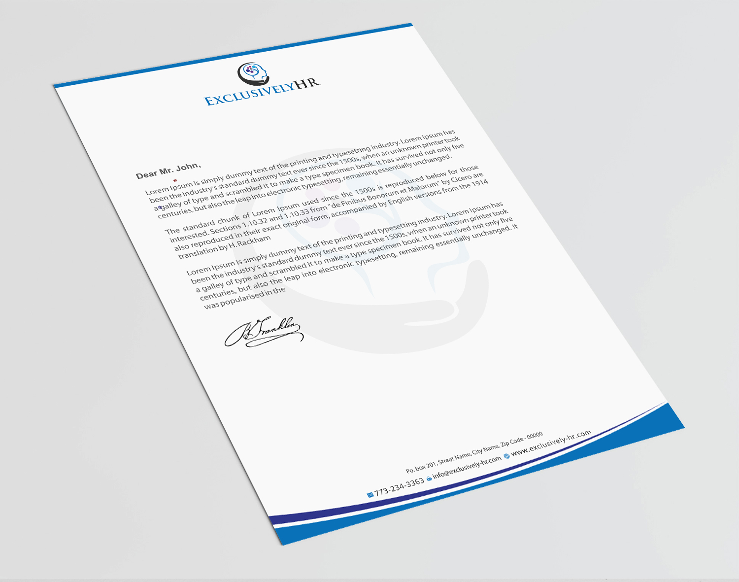 Letterhead Design by Infinitive Technology for this project | Design #19570918