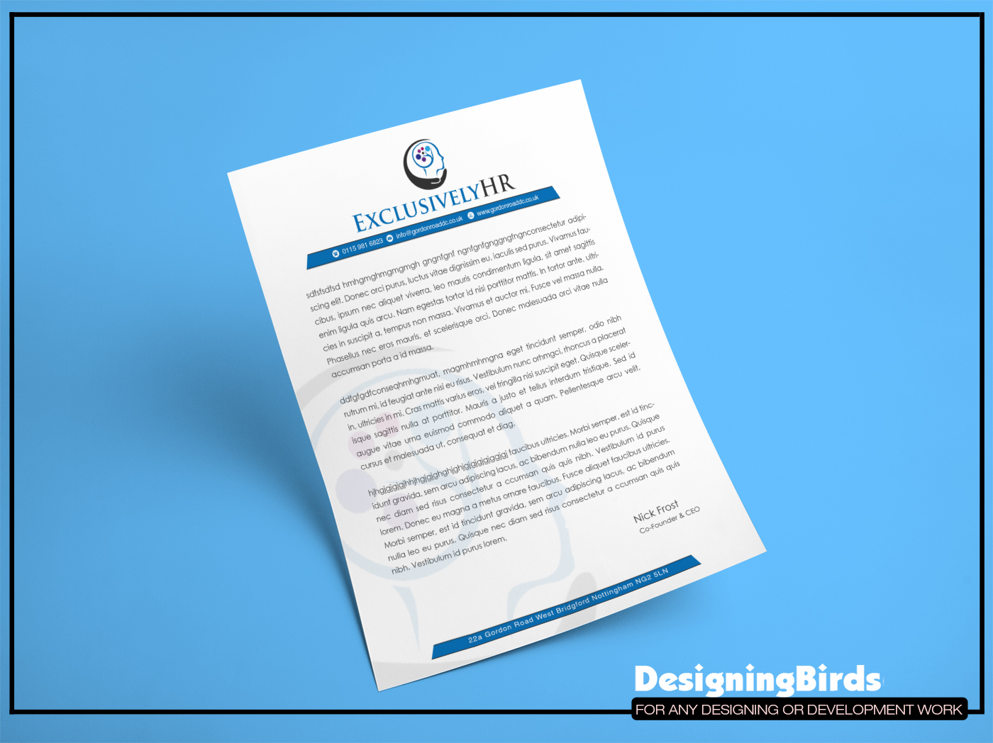 Diseño de Membrete por Designing Birds para este proyecto | Diseño #19574489