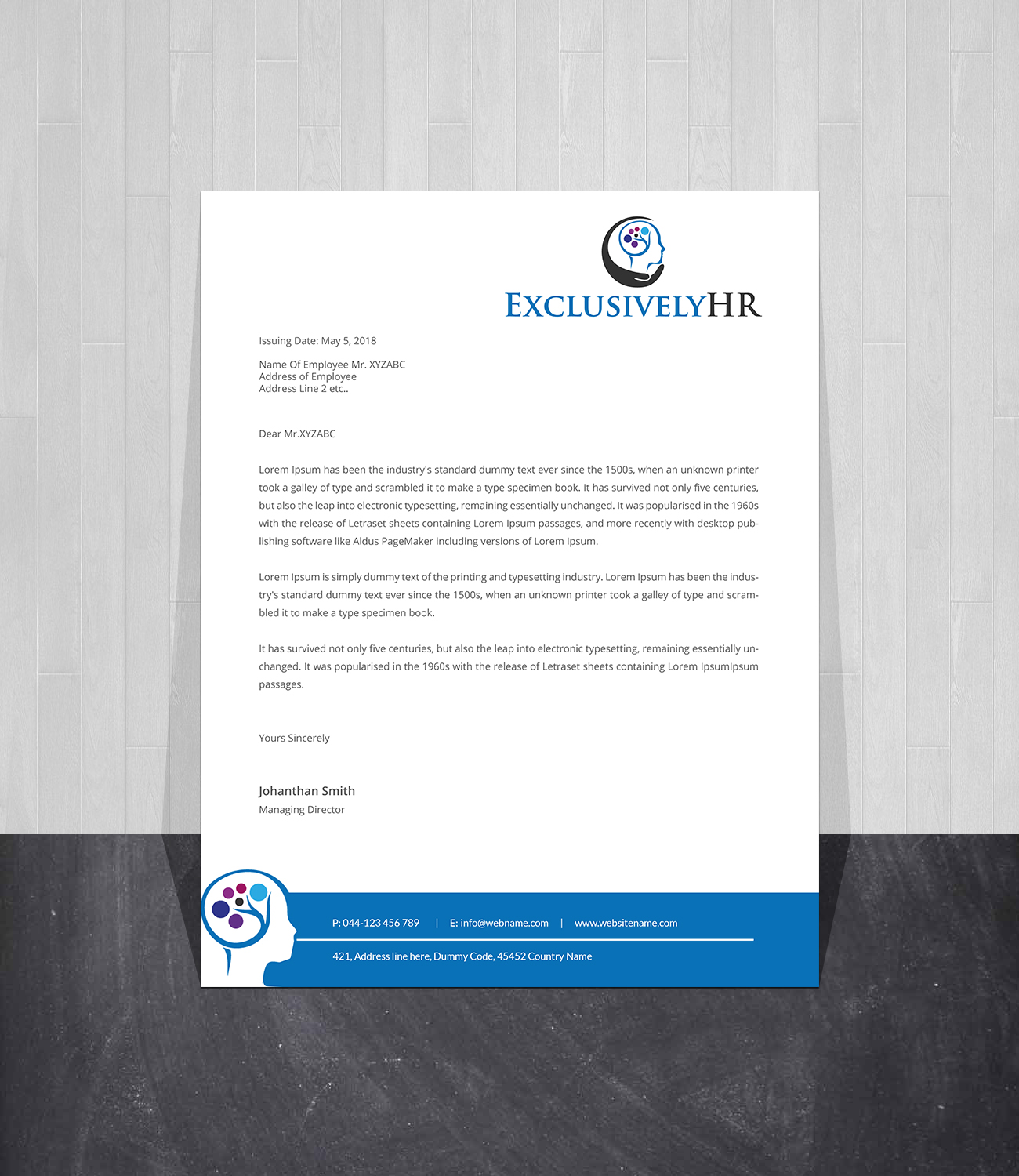 Letterhead Design by Creations Box 2015 for this project | Design #19578329