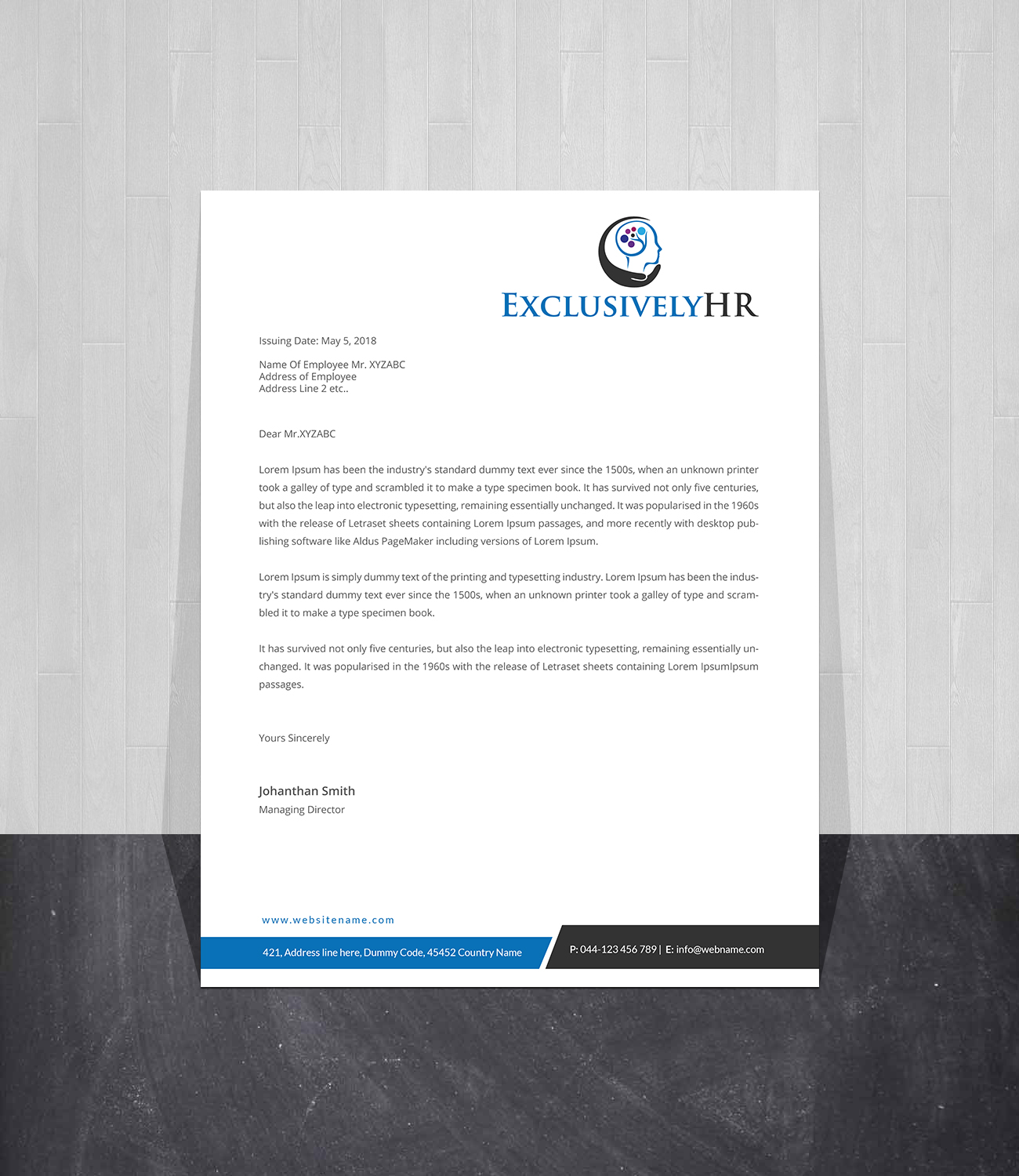 Letterhead Design by Creations Box 2015 for this project | Design #19578330