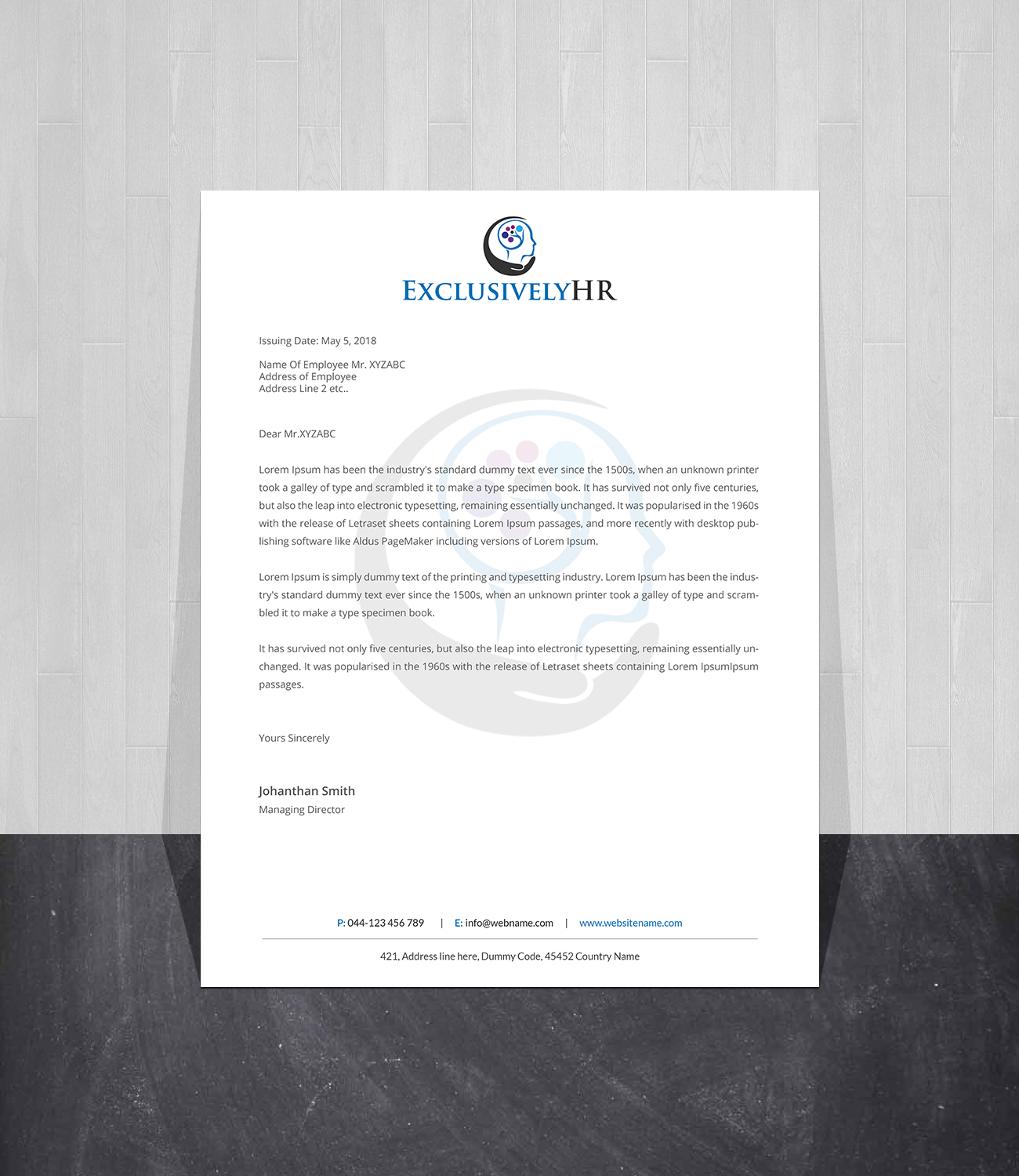 Letterhead Design by Creations Box 2015 for this project | Design #19578338