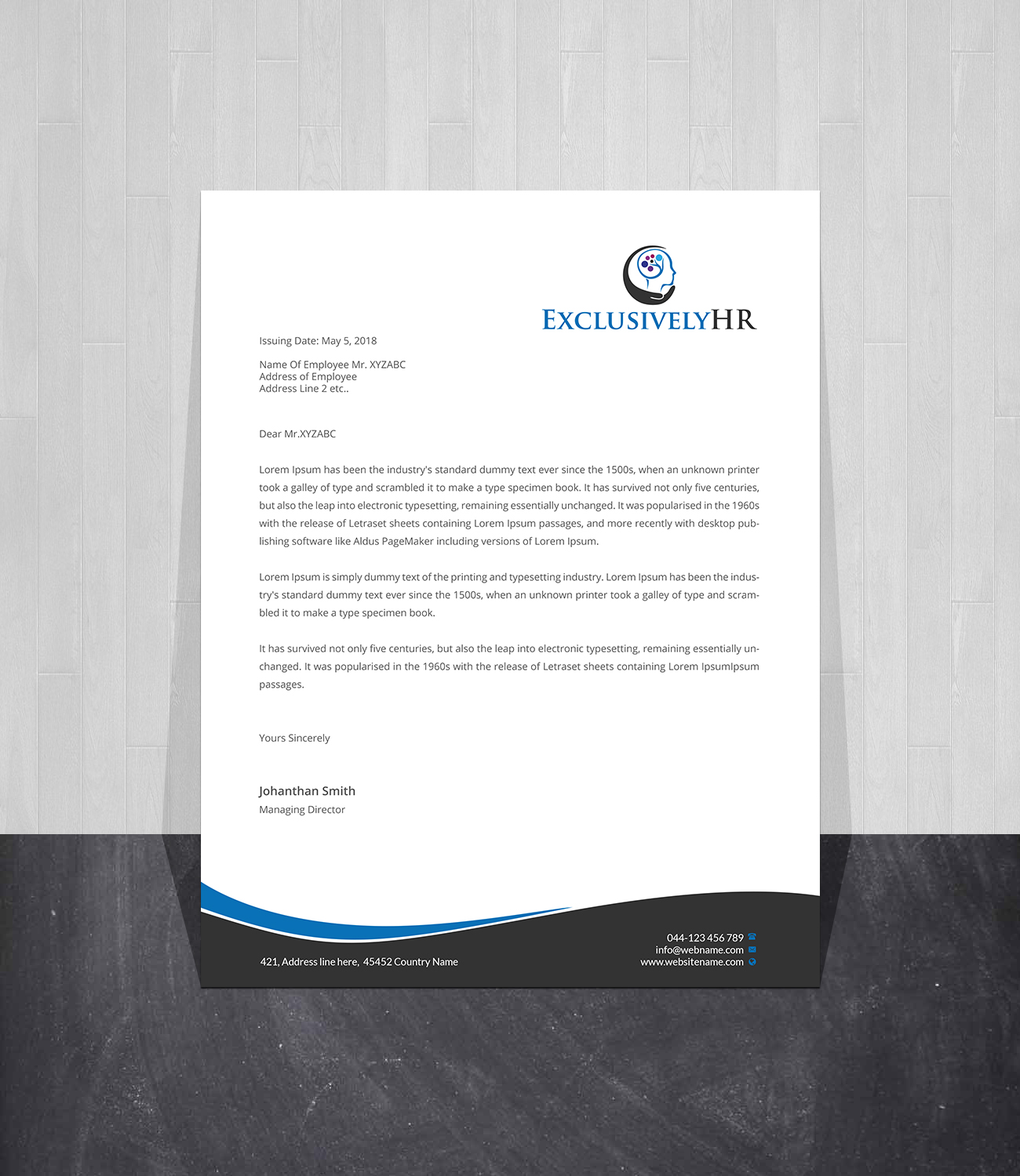Letterhead Design by Creations Box 2015 for this project | Design #19578339