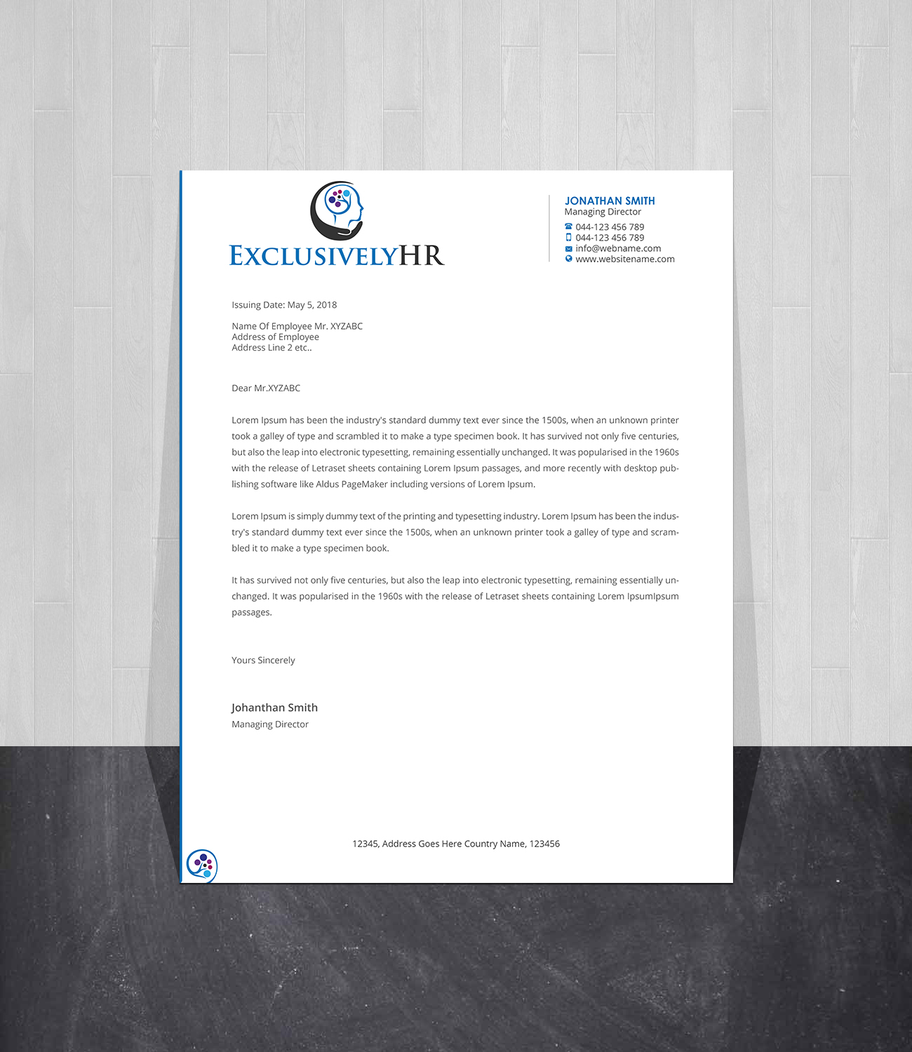 Diseño de Membrete por Creations Box 2015 para este proyecto | Diseño #19578689