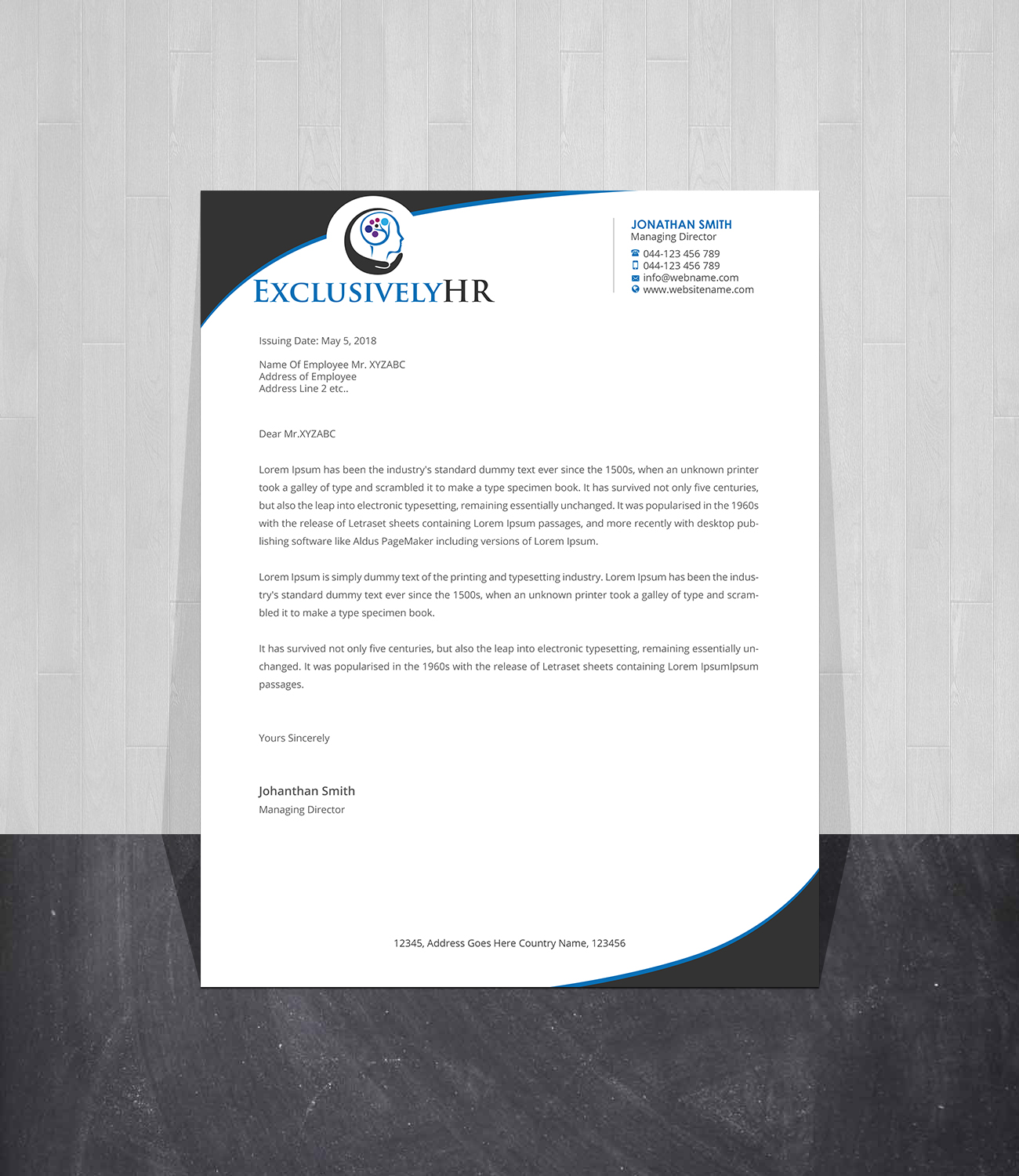 Letterhead Design by Creations Box 2015 for this project | Design #19578690