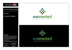 Logo Design by [n]visionDesign for Connected Landscaping and Irrigation | Design #19564370