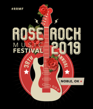 Artwork design for Rose Rock Music Festival 2019 | Diseño de Vestimenta por angejimenezm