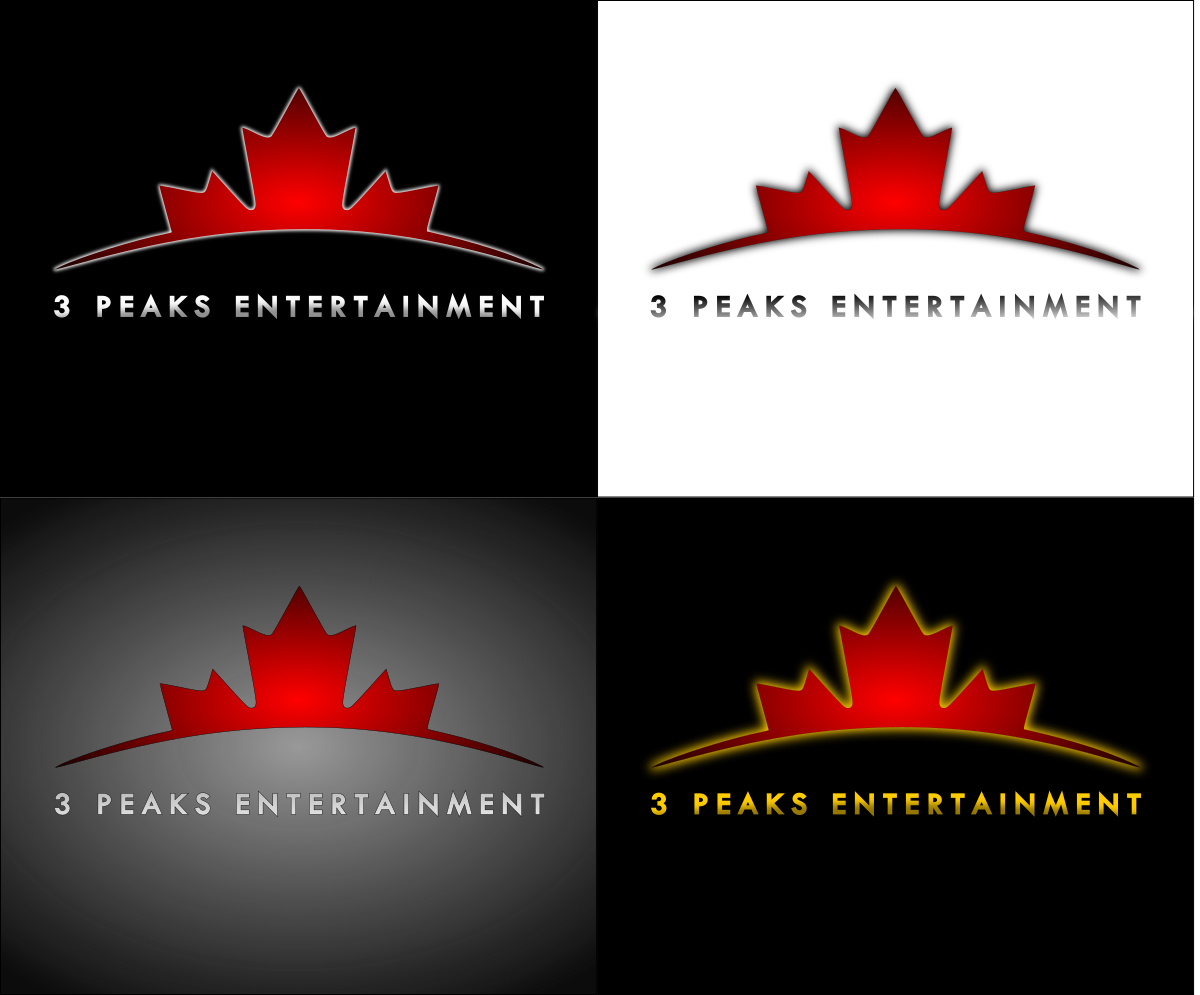 Diseño de Logo por Mclickster Designs para 3 Peaks Entertainment Inc. | Diseño: #19643470