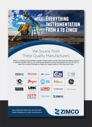 Flyer-Design von Deziners Zone für Zimco Instrumentation Inc. | Design: #19568014