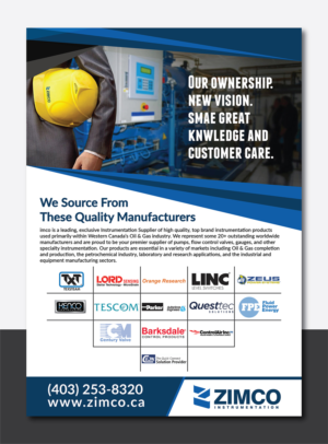 Flyer-Design von Deziners Zone für Zimco Instrumentation Inc. | Design: #19583583
