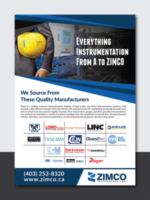 Flyer-Design von Deziners Zone für Zimco Instrumentation Inc. | Design: #19615959