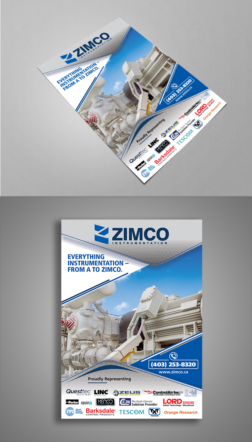 Flyer Design by ecorokerz for Zimco Instrumentation Inc. | Design #19581399
