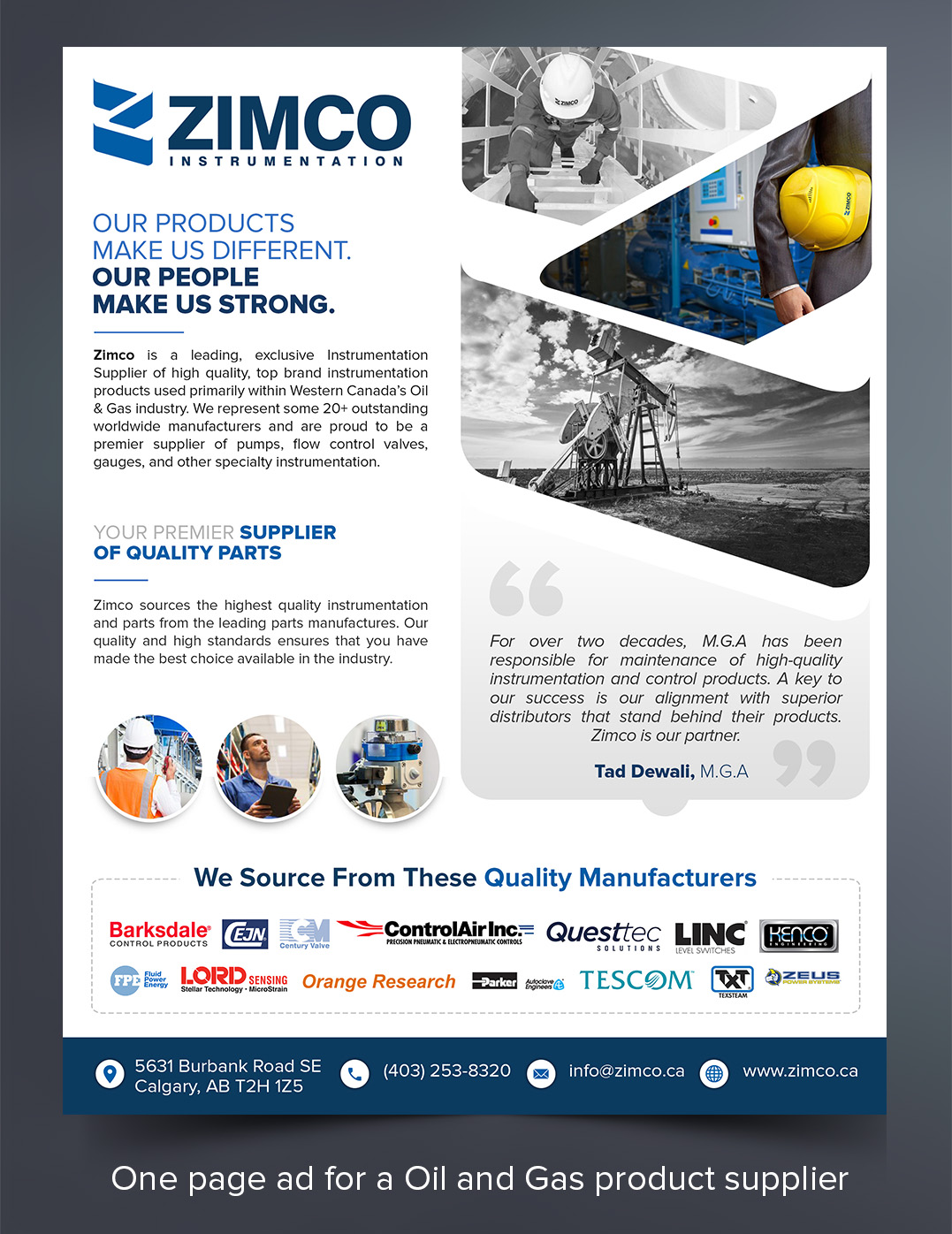 Flyer Design by SAI DESIGNS for Zimco Instrumentation Inc. | Design #19574773