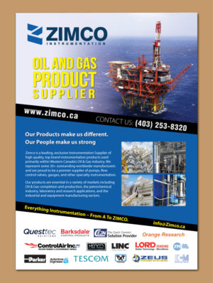 Diseño de Flyer por meet007 para Zimco Instrumentation Inc. | Diseño: #19576960