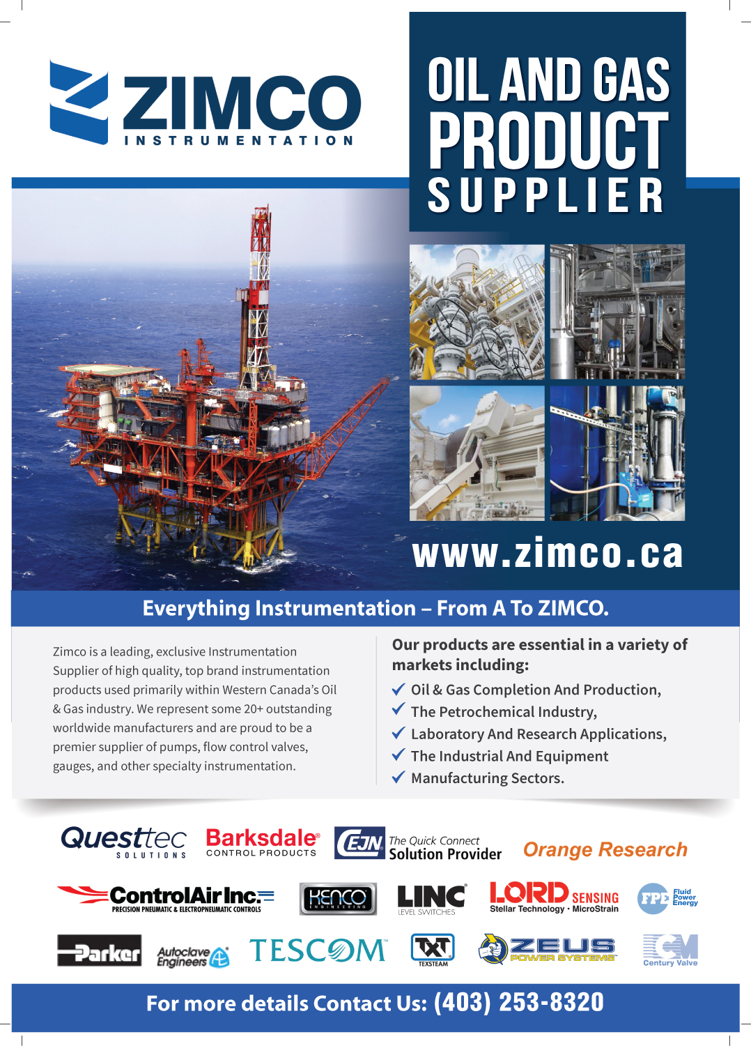 Diseño de Flyer por meet007 para Zimco Instrumentation Inc. | Diseño #19577603