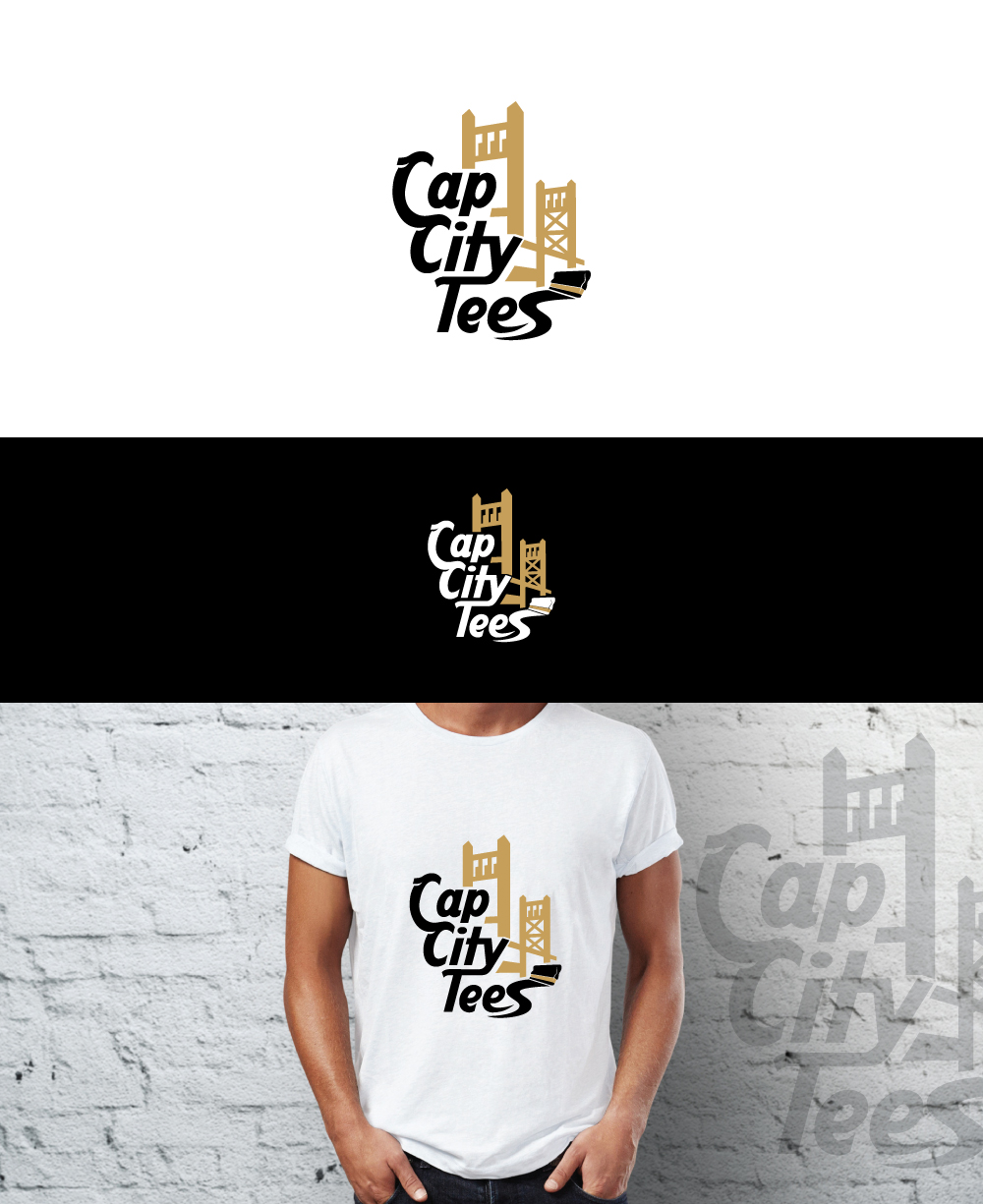 Logo Design by ecorokerz for CAP CITY TEES AND EMBROIDERY LLC | Design #19624933