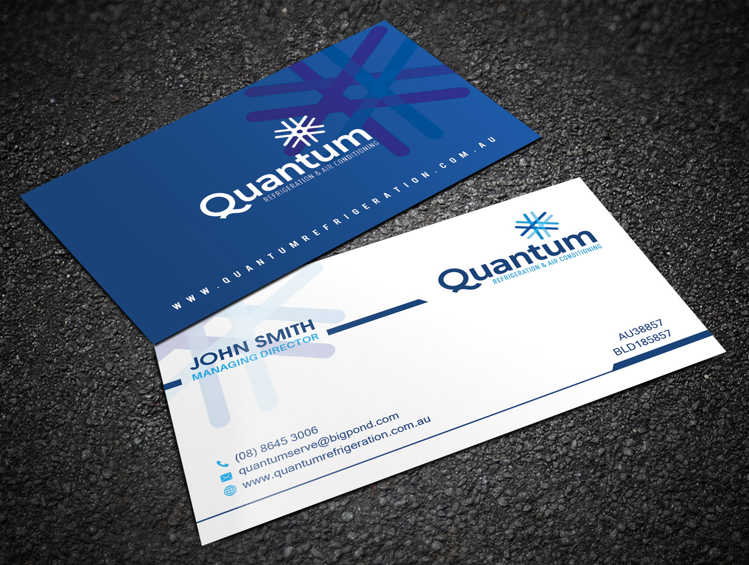 Serious, Professional, Air Conditioning Business Card Design for