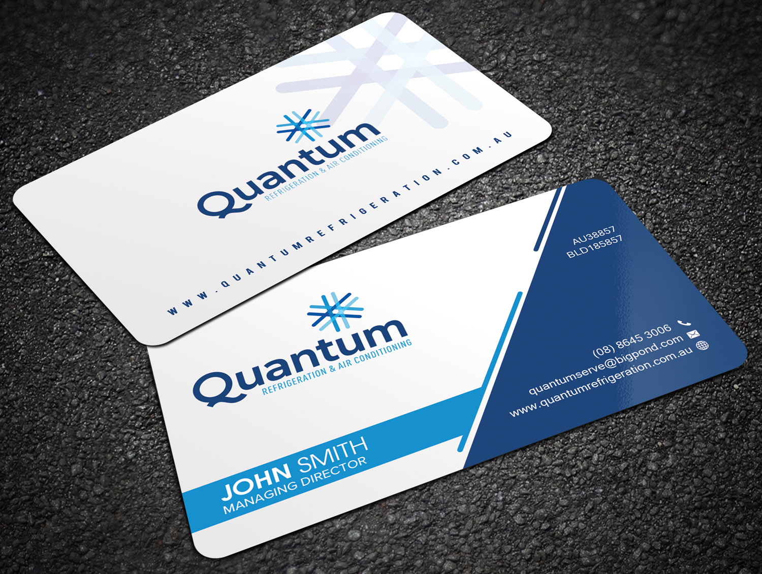 Serious, Professional, Air Conditioning Business Card Design for