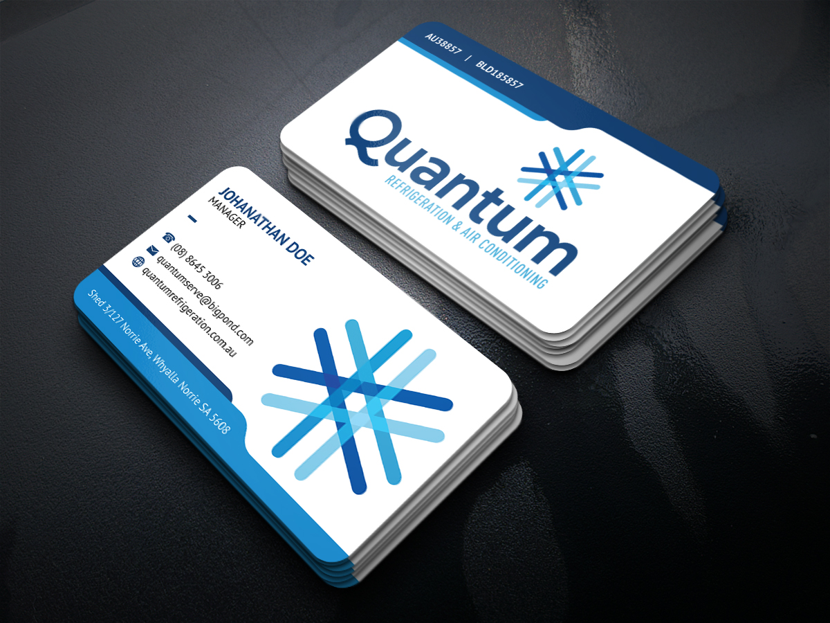 Business Card Design by JK18 for Quantum Refrigeration | Design #19562609