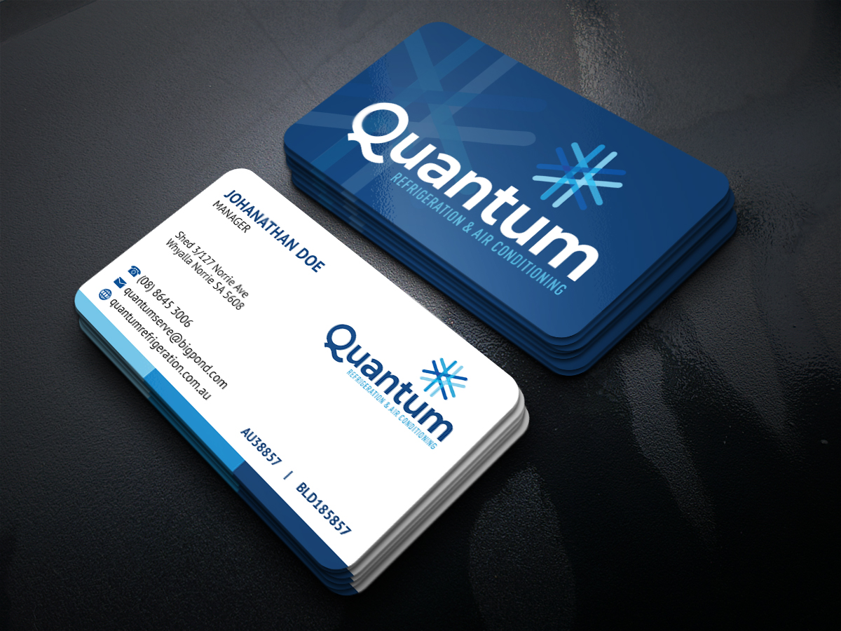 Business Card Design by JK18 for Quantum Refrigeration | Design #19571671