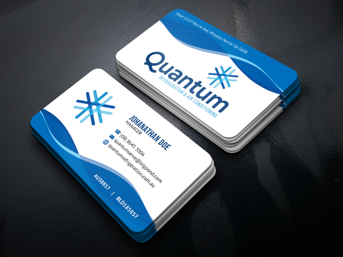 Business Card Design by JK18 for Quantum Refrigeration | Design #19571672