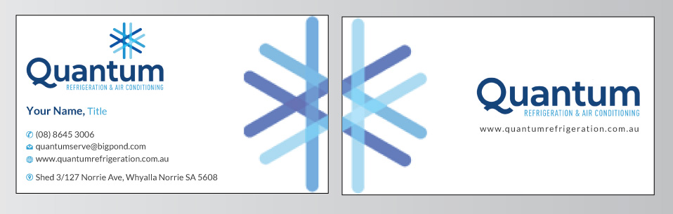 Diseño de Tarjeta de Presentación por Infinitive Technology para Quantum Refrigeration | Diseño #19565408