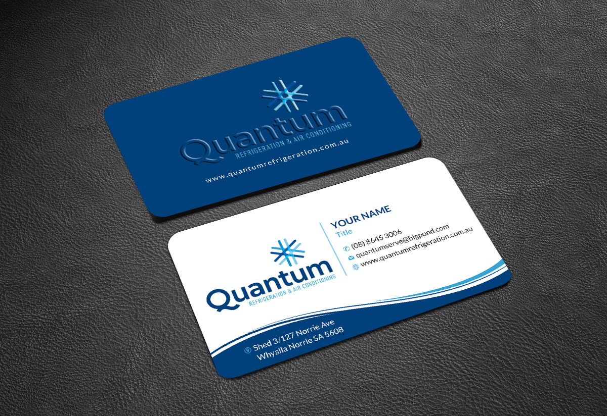 Diseño de Tarjeta de Presentación por Infinitive Technology para Quantum Refrigeration | Diseño #19565434
