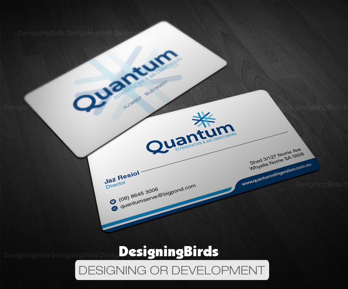 Business Card Design by Designing Birds for Quantum Refrigeration | Design #19584639