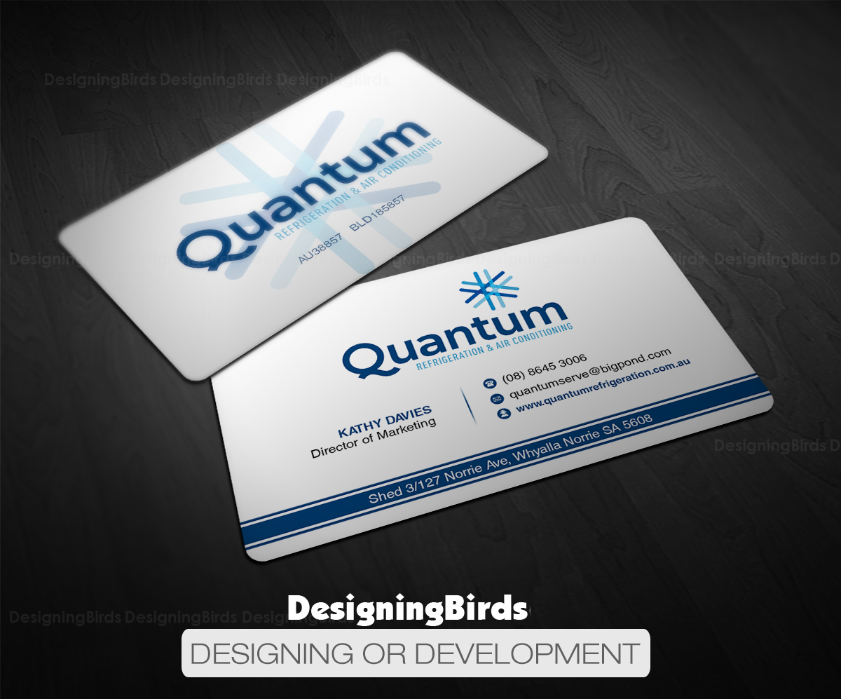 Business Card Design by Designing Birds for Quantum Refrigeration | Design #19584792