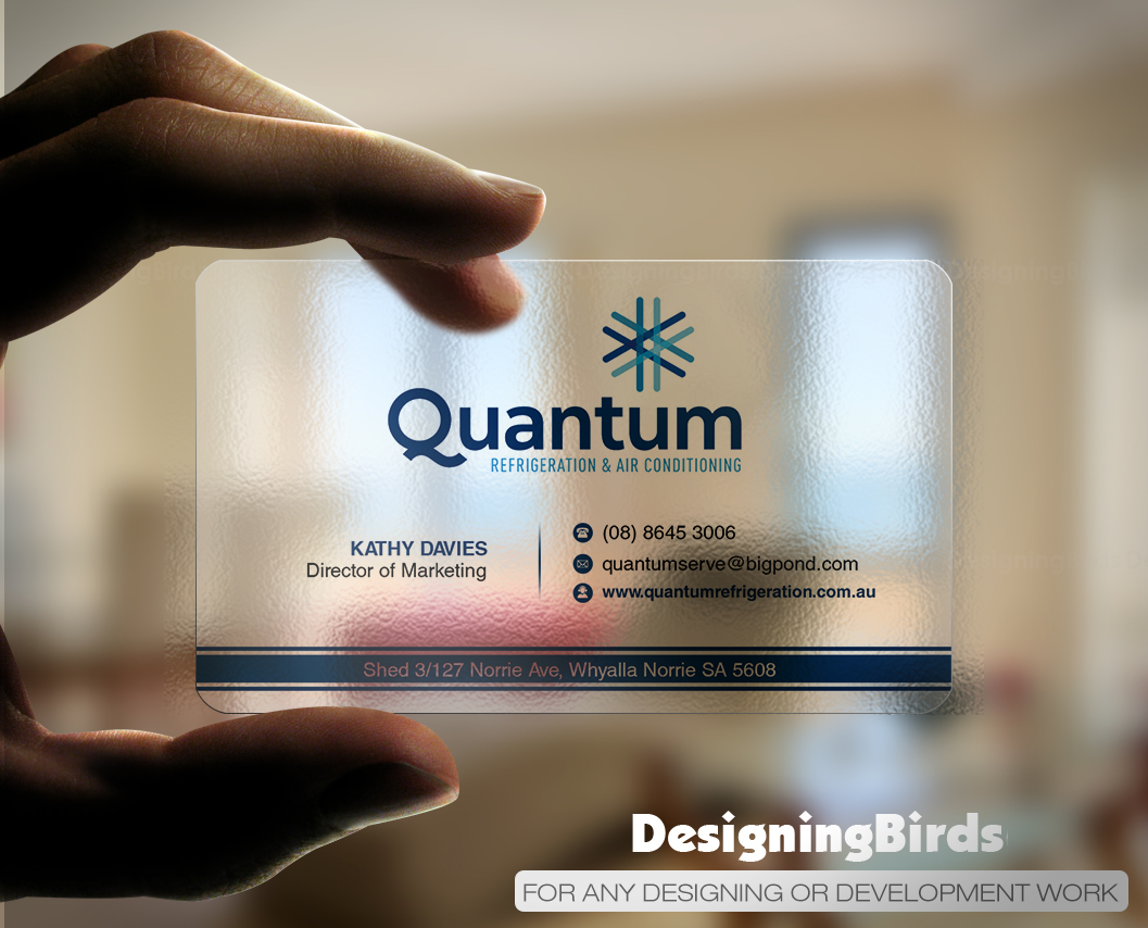 Business Card Design by Designing Birds for Quantum Refrigeration | Design #19584825