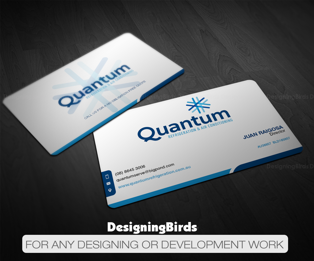 Business Card Design by Designing Birds for Quantum Refrigeration | Design #19595016